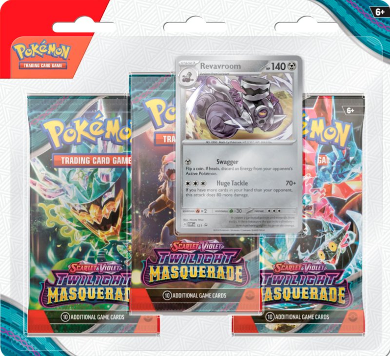 PRE ORDER Pokemon Scarlet & Violet Twilight Masquerade: 3 Pack - Inspire Newquay