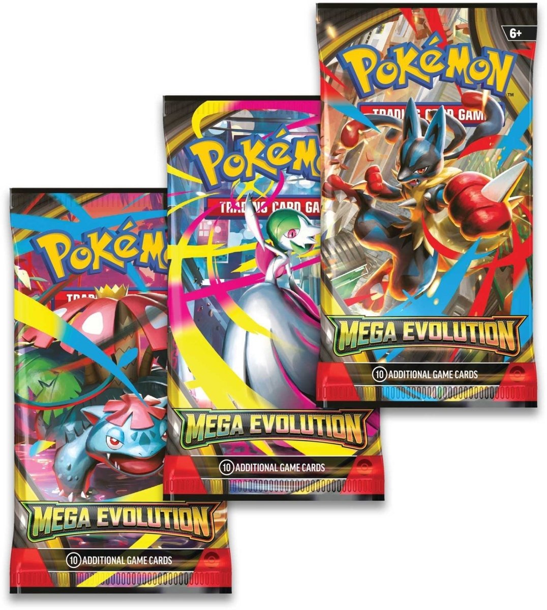 PRE ORDER Pokémon TCG: Mega Evolution - 3 - pack Blister (1 RANDOM SUPPLIED) - Inspire Newquay