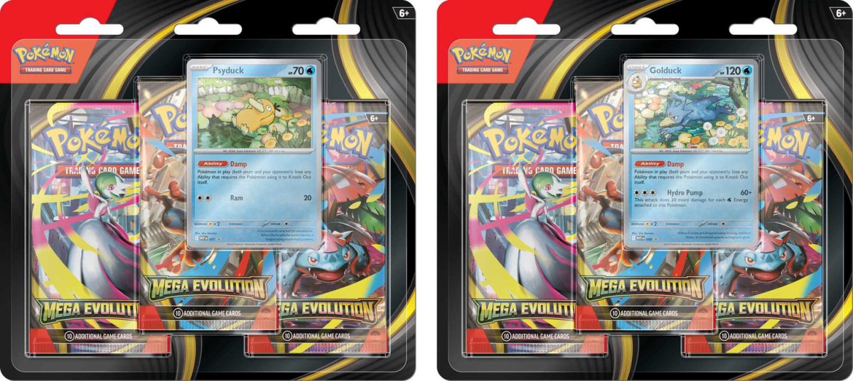 PRE ORDER Pokémon TCG: Mega Evolution - 3 - pack Blister (1 RANDOM SUPPLIED) - Inspire Newquay