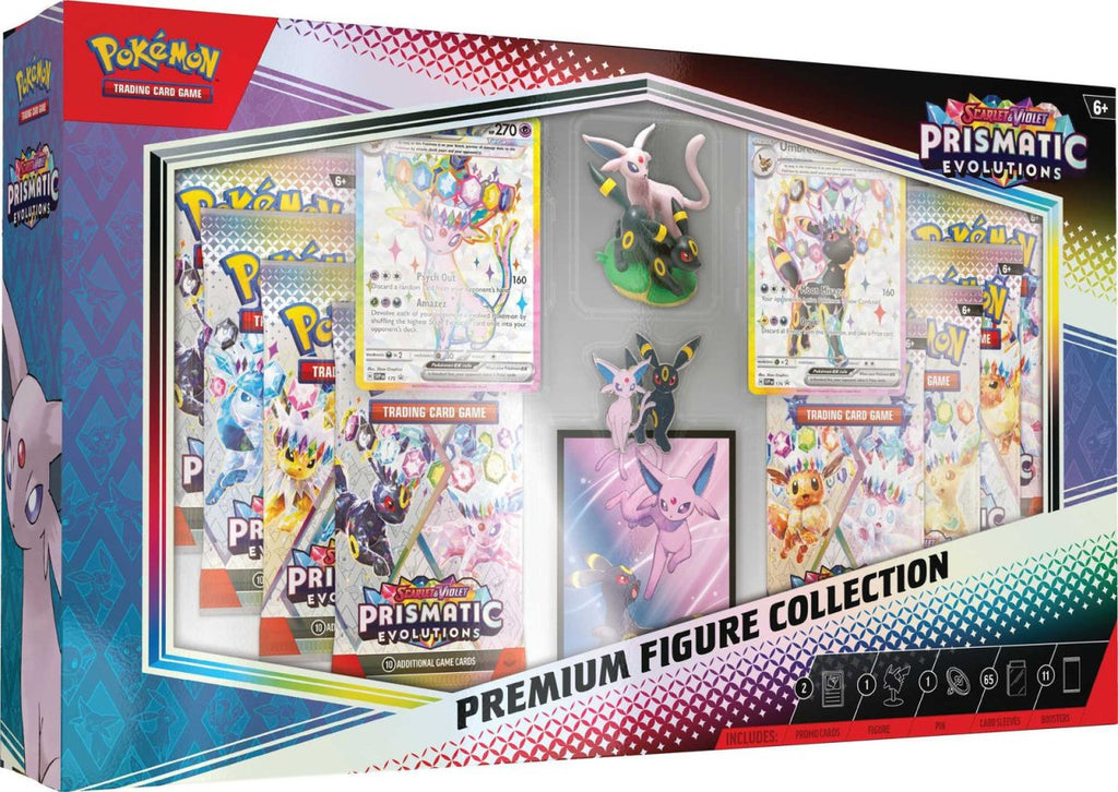 PRE ORDER Pokemon TCG: Scarlet & Violet 8.5 Prismatic Evolutions - Premium Figure Collection - Inspire Newquay