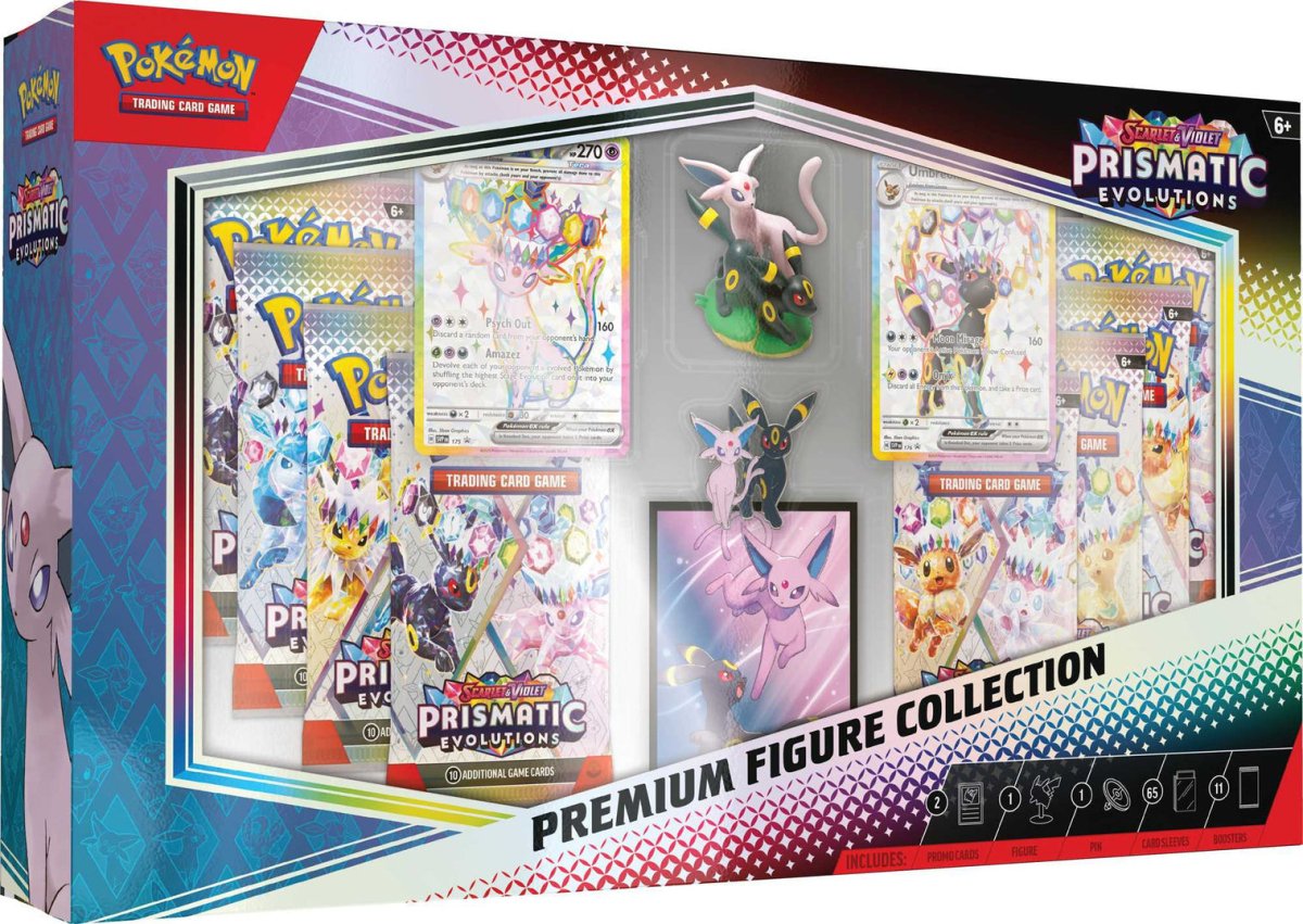 PRE ORDER Pokemon TCG: Scarlet & Violet 8.5 Prismatic Evolutions - Premium Figure Collection - Inspire Newquay