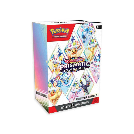 PRE ORDER Pokemon TCG: Scarlet & Violet - Prismatic Evolutions Booster Bundle (6 Packs) - Inspire Newquay