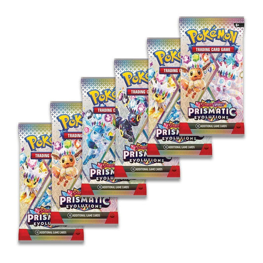 PRE ORDER Pokemon TCG: Scarlet & Violet - Prismatic Evolutions Booster Bundle (6 Packs) - Inspire Newquay