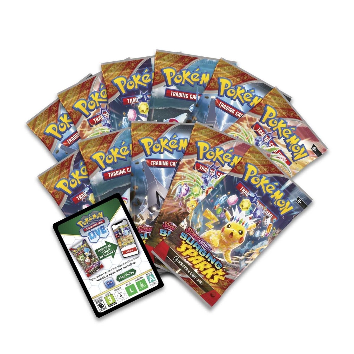 PRE ORDER Pokémon TCG: Scarlet & Violet - Surging Sparks Elite Trainer Box - Inspire Newquay