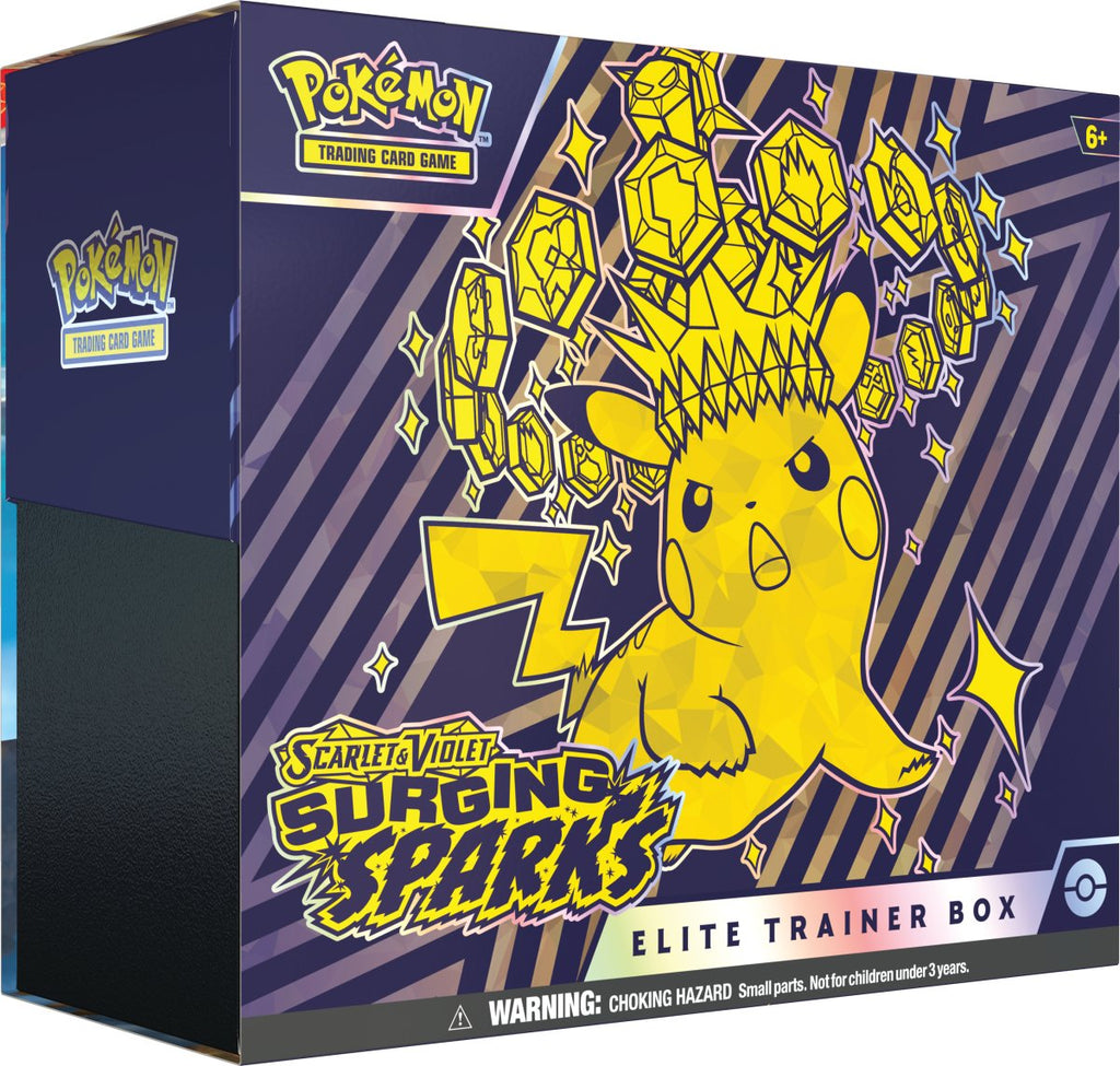 PRE ORDER Pokémon TCG: Scarlet & Violet - Surging Sparks Elite Trainer Box - Inspire Newquay