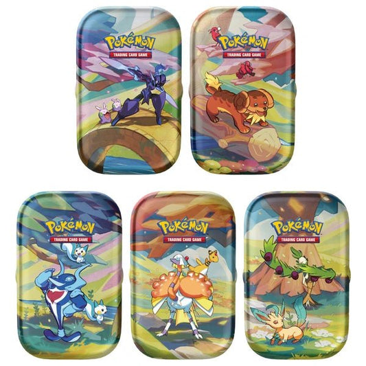 PRE ORDER Pokemon TCG: Vibrant Paldea Mini Tins (1 Random Supplied) - Inspire Newquay