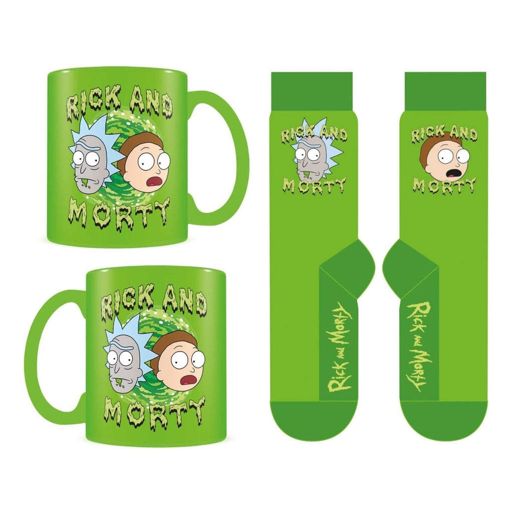 PRE ORDER Rick And Morty Mug & Sock Set - Inspire Newquay