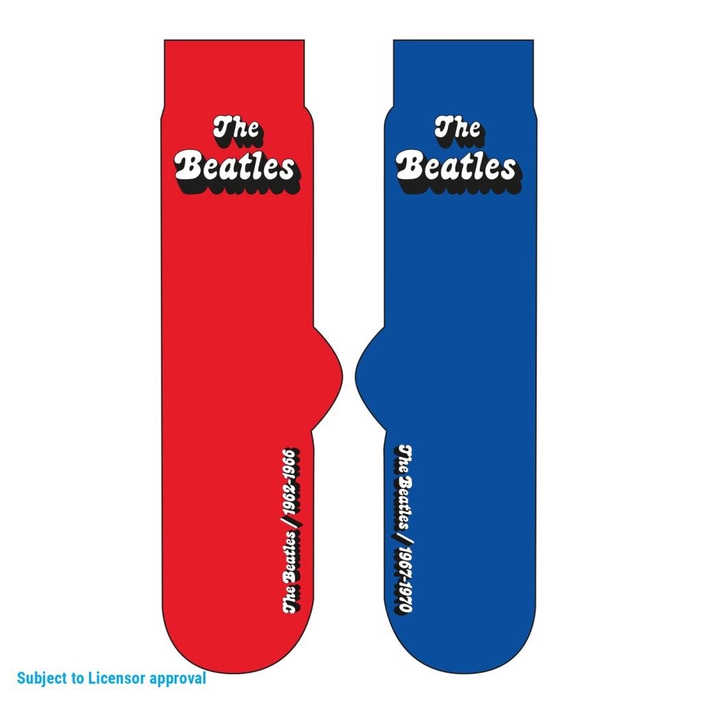 PRE ORDER The Beatles (Red And Blue) Mug & Sock Set - Inspire Newquay