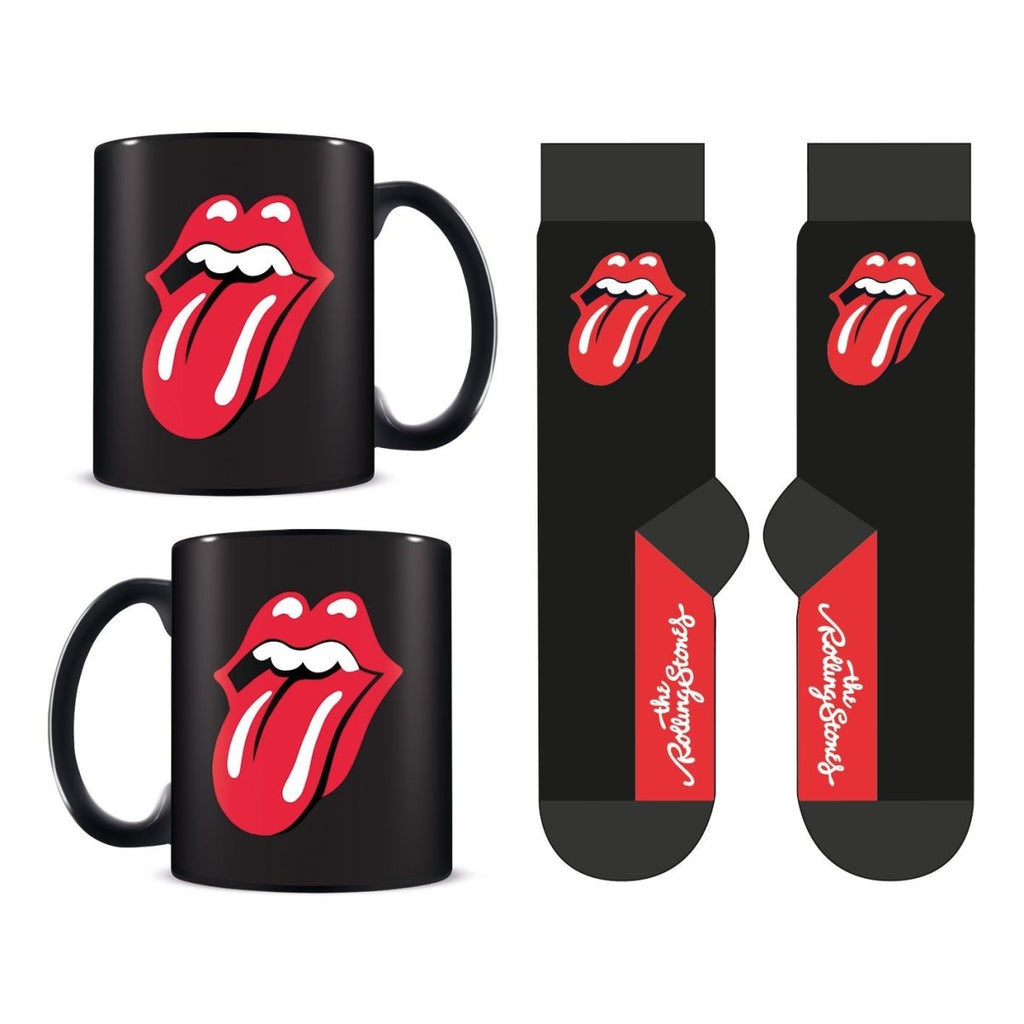 PRE ORDER The Rolling Stones (Tongue) Mug & Sock Set - Inspire Newquay