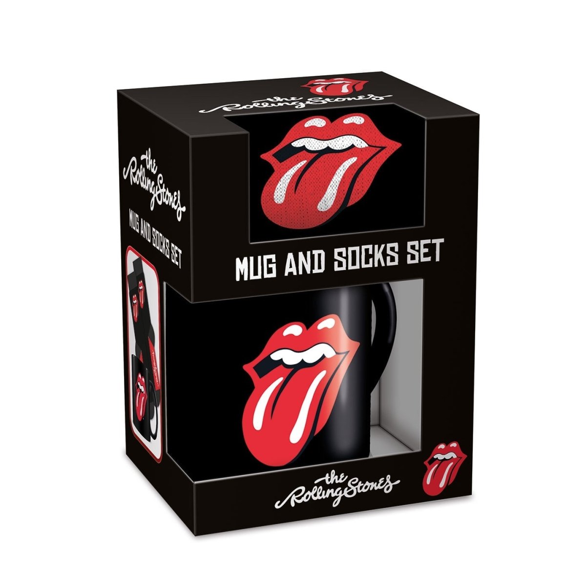 PRE ORDER The Rolling Stones (Tongue) Mug & Sock Set - Inspire Newquay