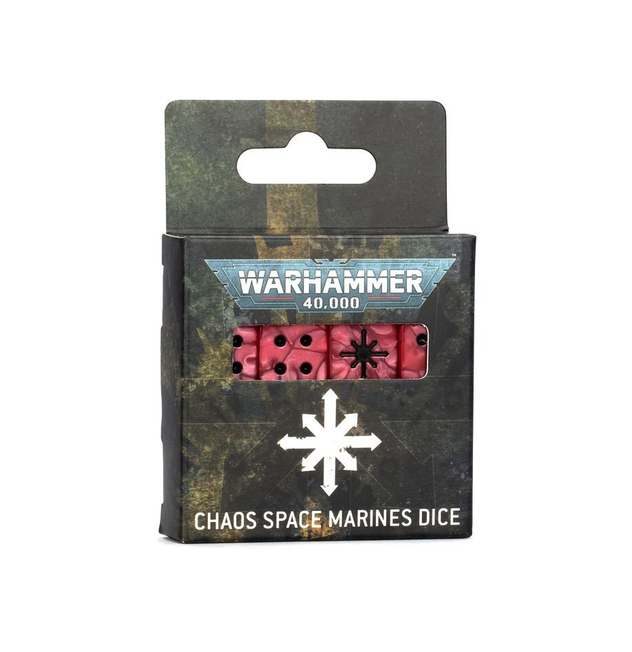 PRE ORDER Warhammer 40k: Chaos Space Marines Dice - Inspire Newquay