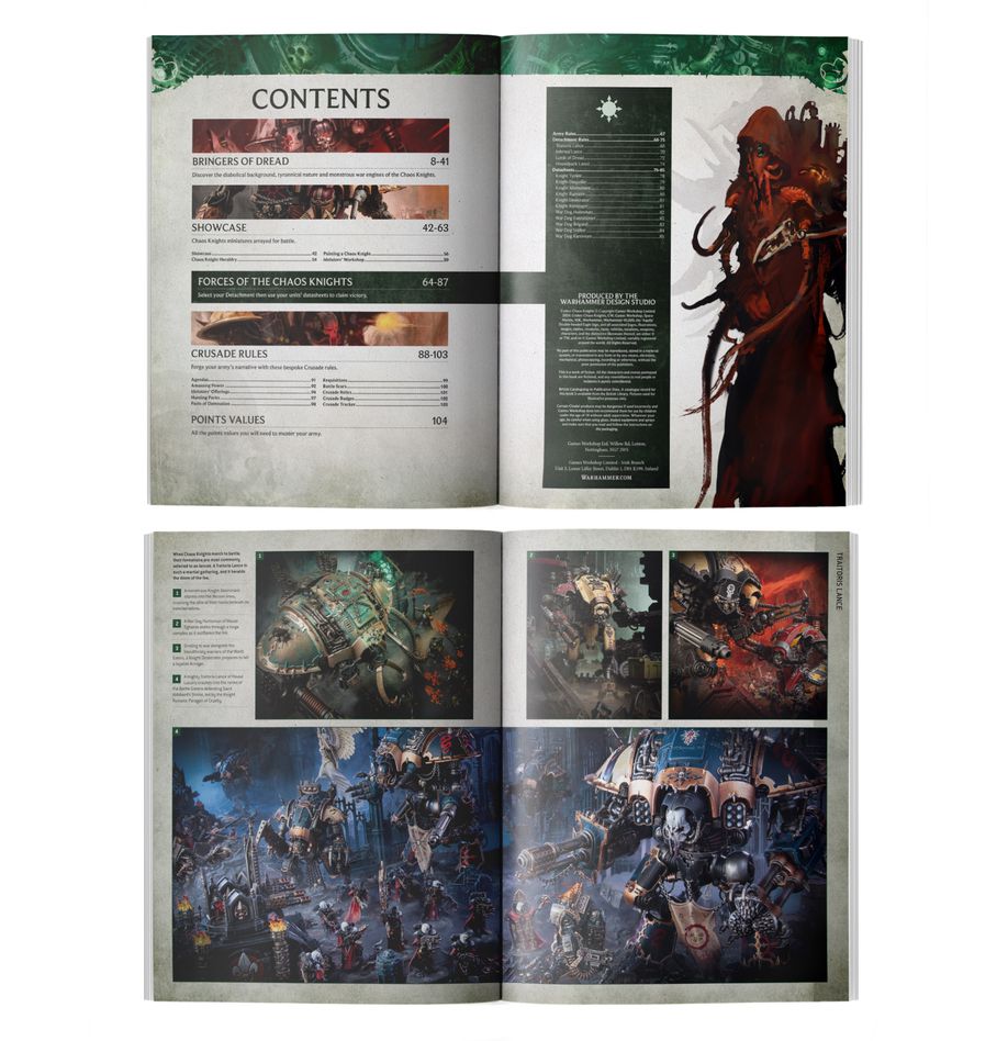 PRE ORDER Warhammer 40k: Codex: Chaos Knights - Inspire Newquay