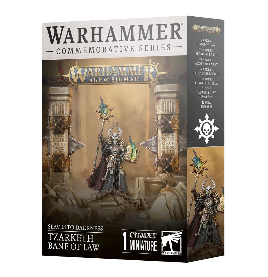 PRE ORDER Warhammer AOS: Commemorative Figure: Slaves to Darkness Tzarketh Bane of Law - Inspire Newquay