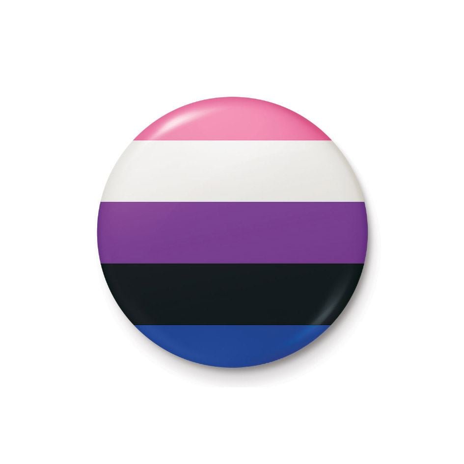 Pride (Genderfluid) Badge - Inspire Newquay