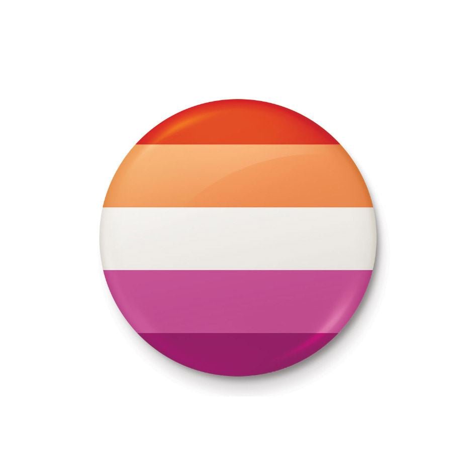Pride (Lesbian) 25mm Badge - Inspire Newquay