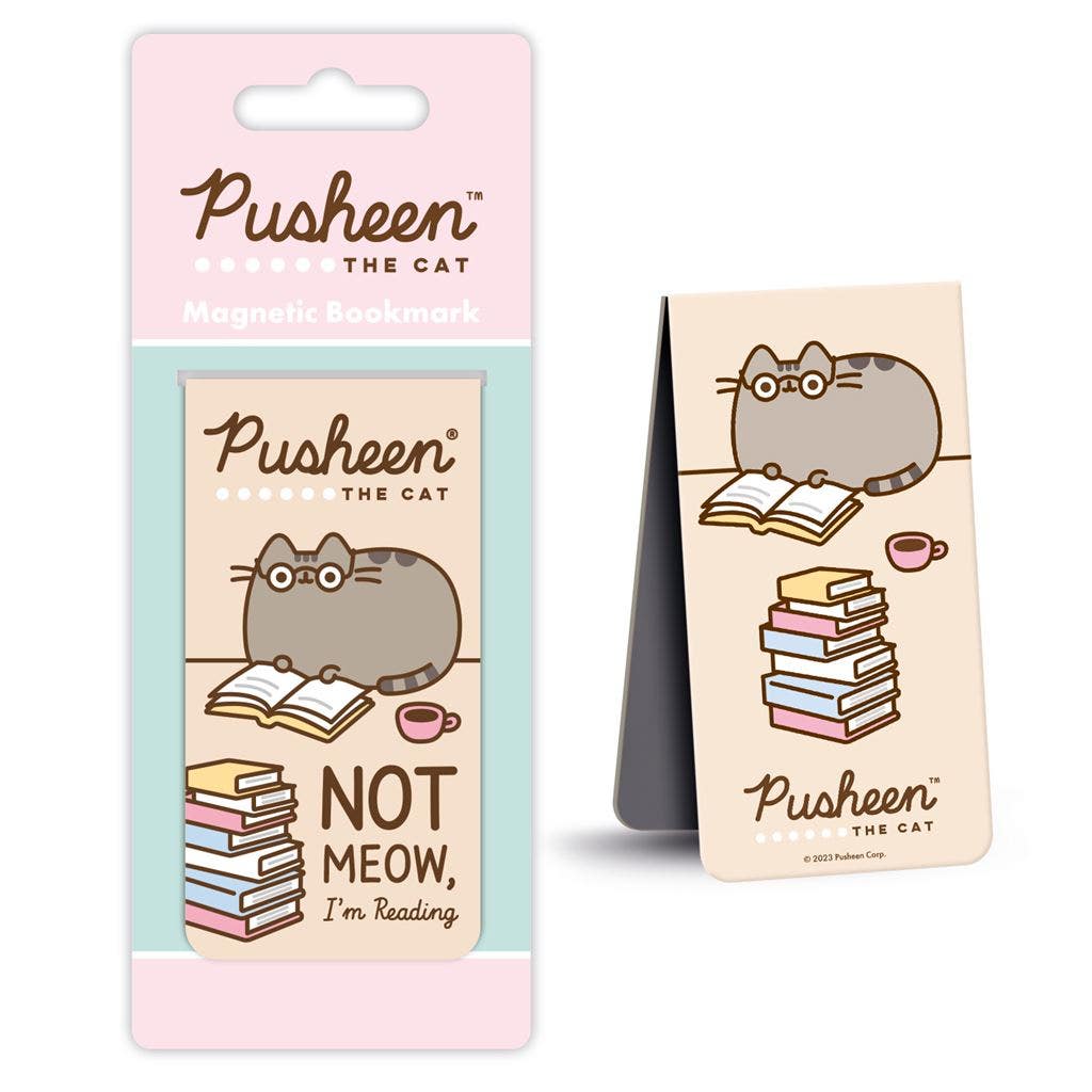 Pusheen (Not Meow, I'm Reading) Magnetic Bookmark - Inspire Newquay