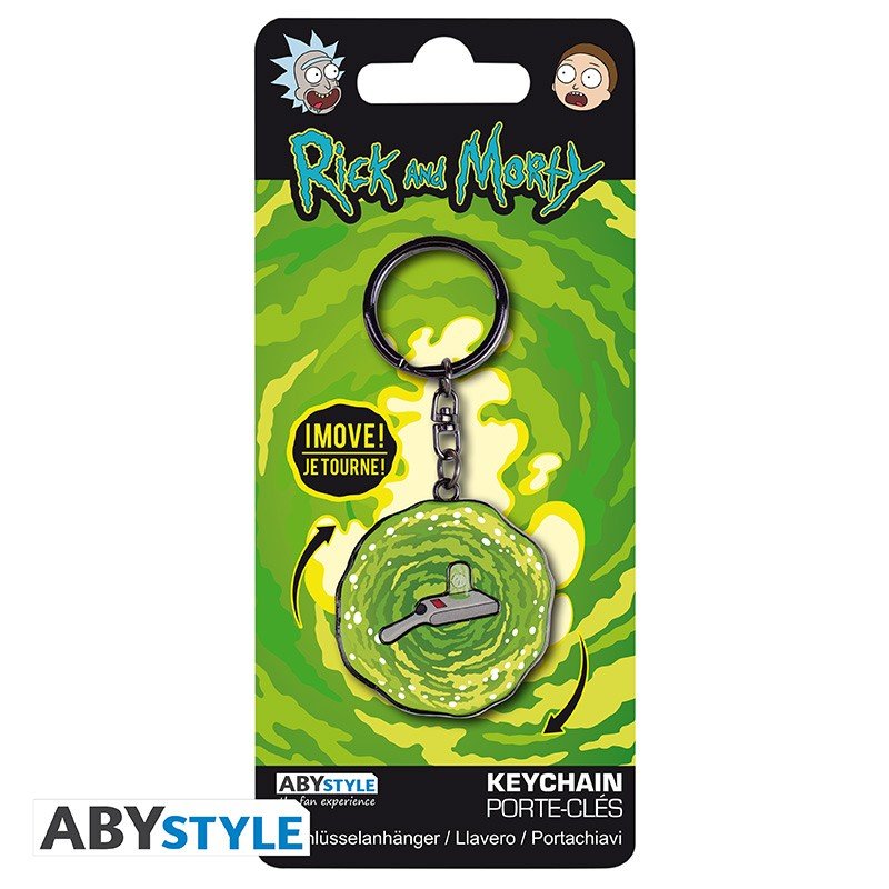 RICK AND MORTY - Moving Keychain "Portal Gun" - Inspire Newquay