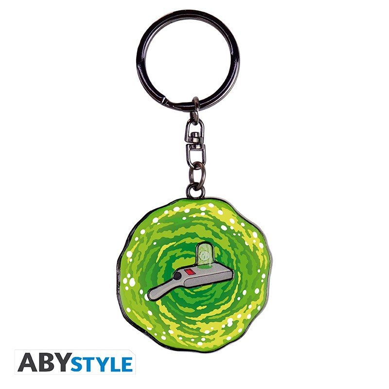 RICK AND MORTY - Moving Keychain "Portal Gun" - Inspire Newquay