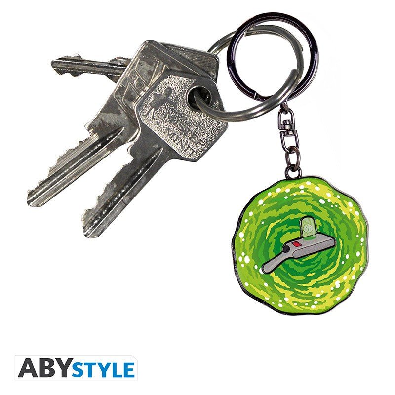 RICK AND MORTY - Moving Keychain "Portal Gun" - Inspire Newquay