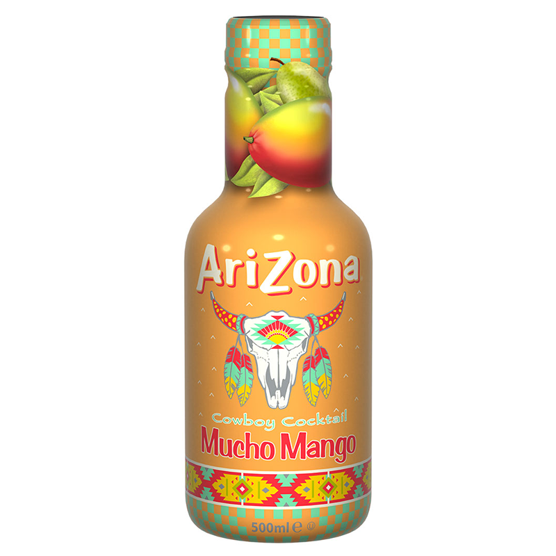 SALE! AriZona Europe Mucho Mango, 500ml BBE 12/2025 - Inspire Newquay