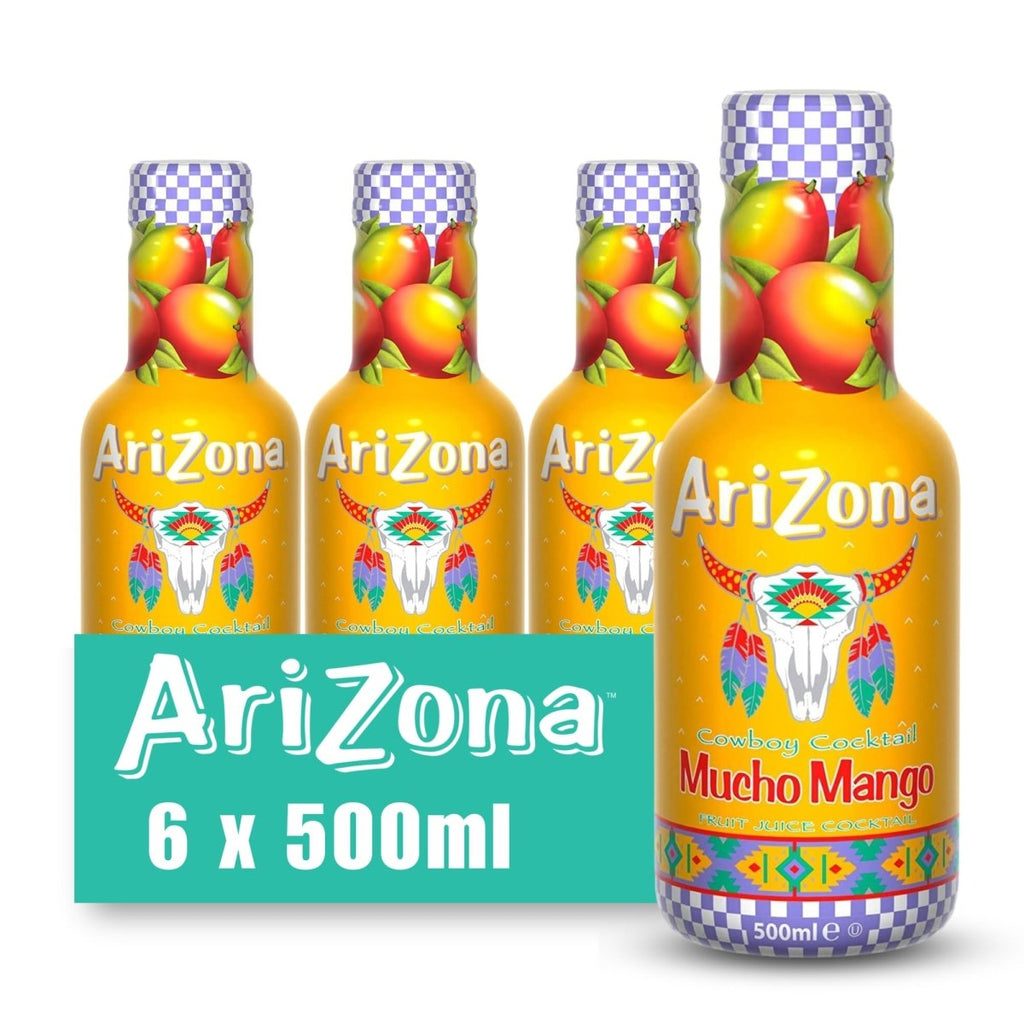 SALE! AriZona Europe Mucho Mango, 500ml BBE 12/2025 - Inspire Newquay