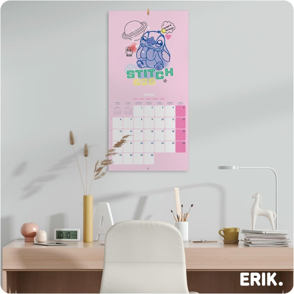 SALE! Wall Calendar 2026 - Disney Stitch Calendar 2026 - Inspire Newquay