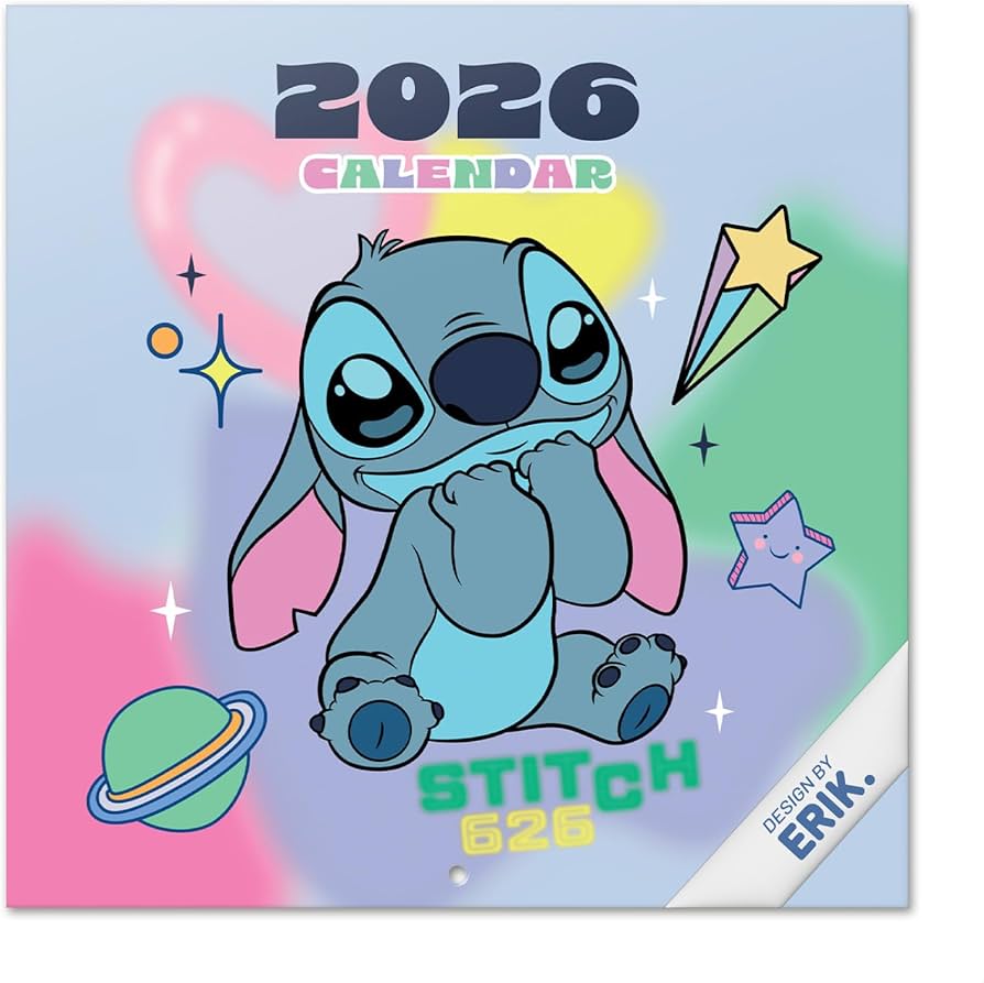 SALE! Wall Calendar 2026 - Disney Stitch Calendar 2026 - Inspire Newquay