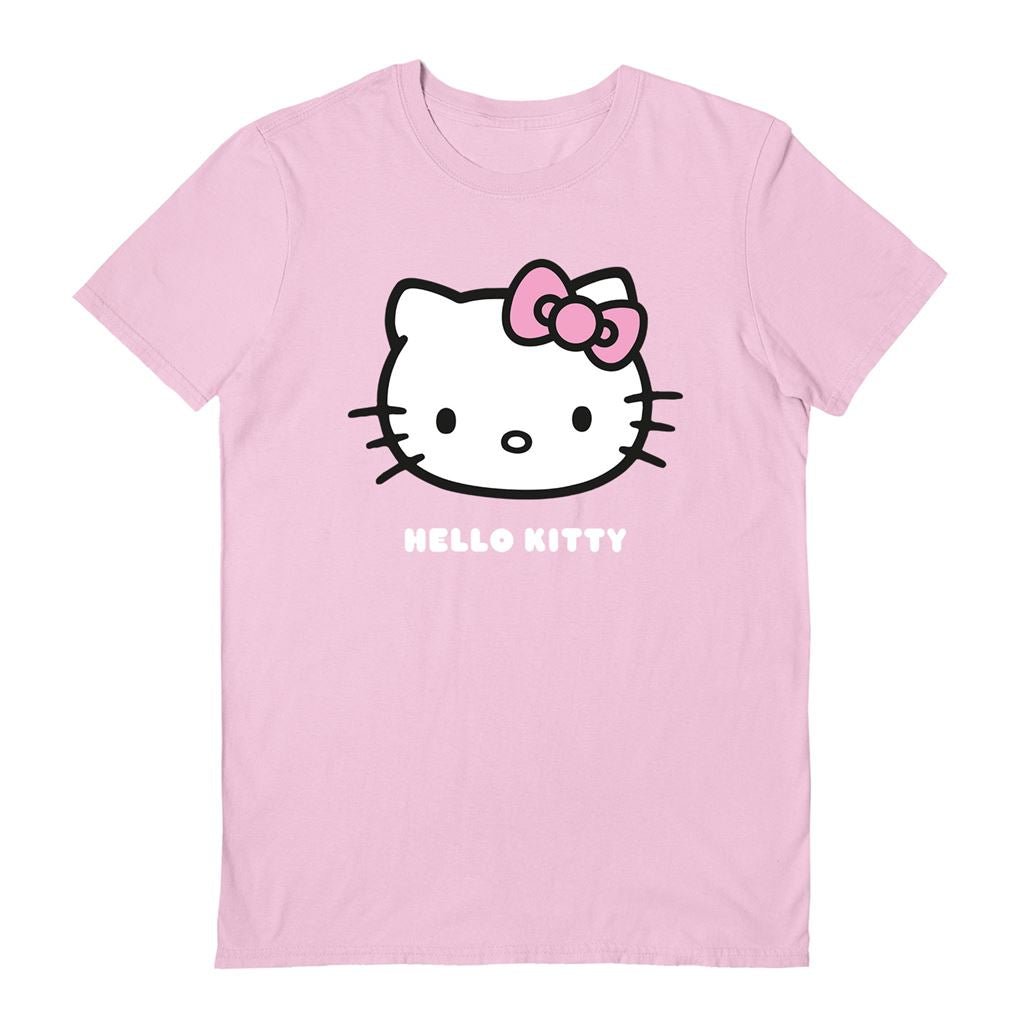 Sanrio (Hello Kitty Bow) Light Pink Unisex T - Shirt - Inspire Newquay