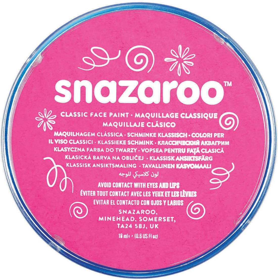 Snazaroo Bright Pink Make - Up Face Paint (18 ml) - Inspire Newquay