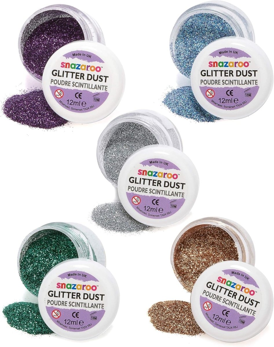 Snazaroo Glitter Dust 12Ml Pot Bright Green - Inspire Newquay