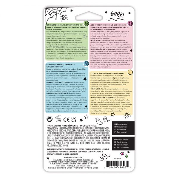 Snazaroo Halloween Face Paint Sticks - Set of 6 - Inspire Newquay