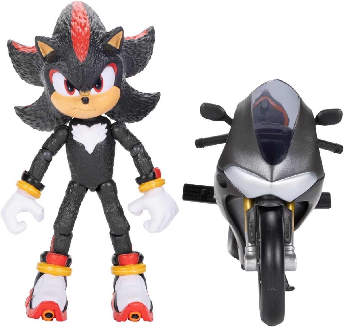Sonic The Hedgehog 3 Movie 5 Inch Shadow Figure & Motorcycle - Inspire Newquay