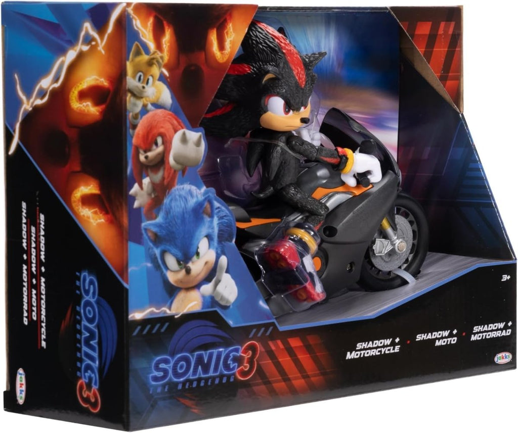 Sonic The Hedgehog 3 Movie 5 Inch Shadow Figure & Motorcycle - Inspire Newquay