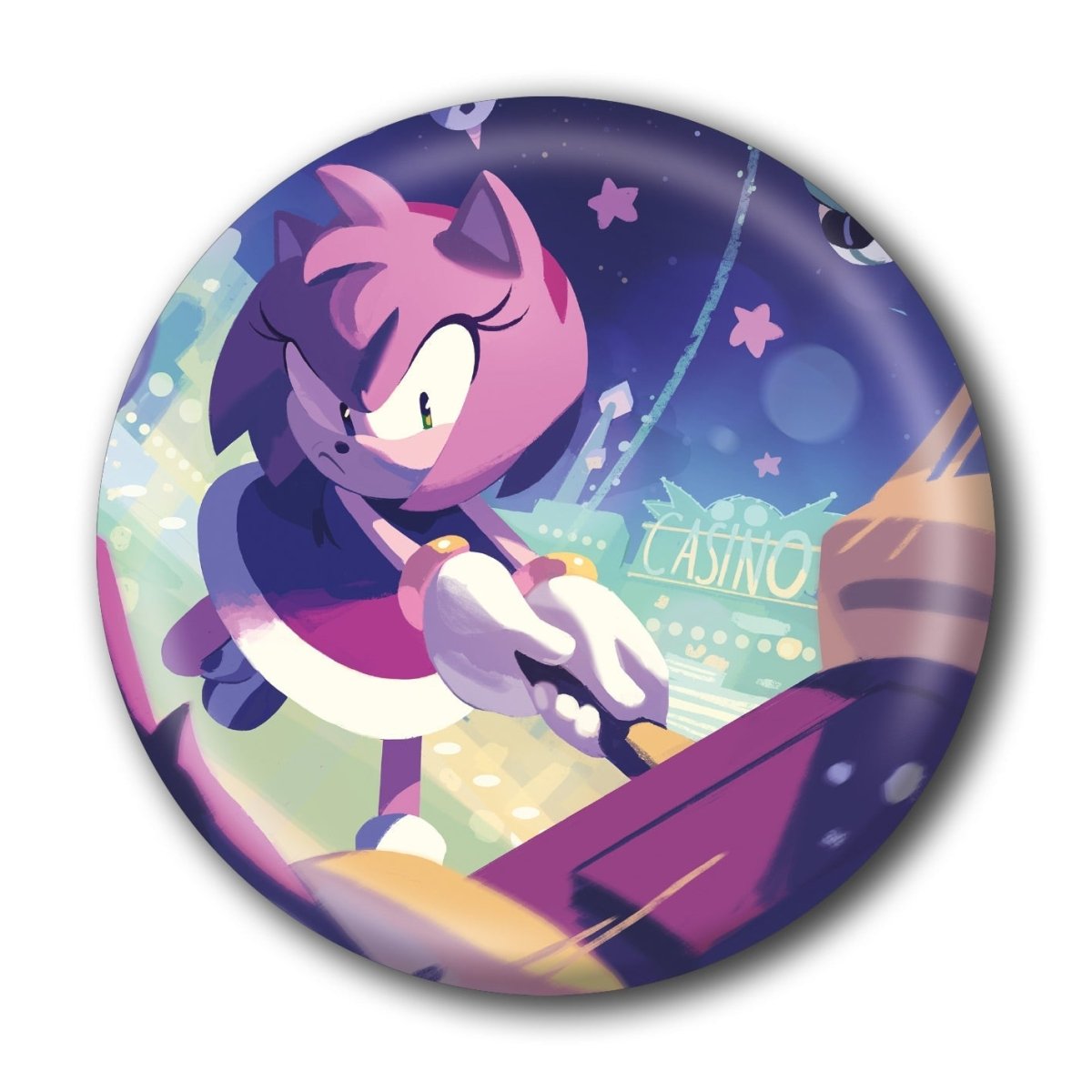 Sonic The Hedgehog (Amy Rose) 25Mm Badge - Inspire Newquay