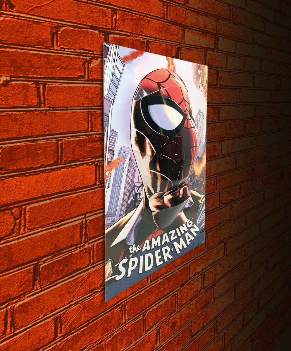 Spider - Man (Peter's Mask) 3D Poster (Popheads) - Inspire Newquay