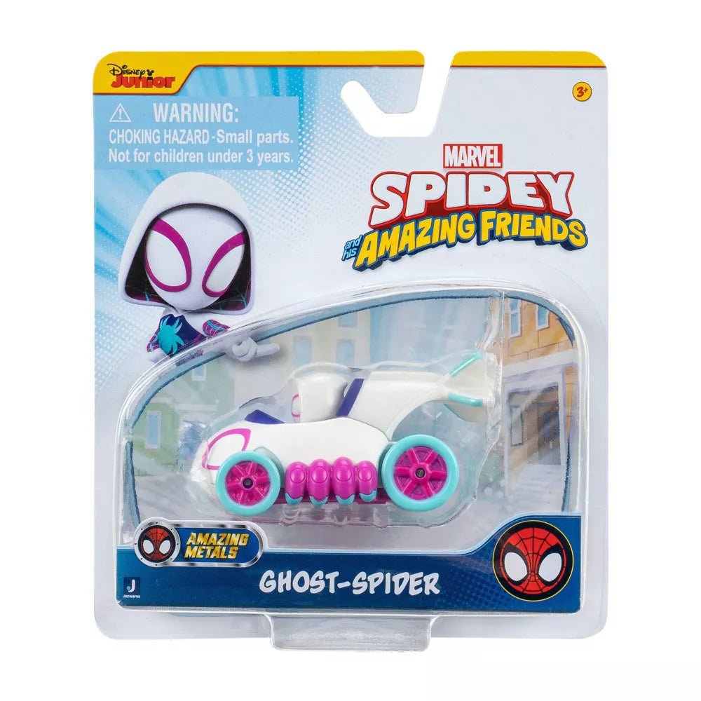 Spidey and His Amazing Friends Amazing Metals Diecast Vehicle - Ghost - Spider - Inspire Newquay