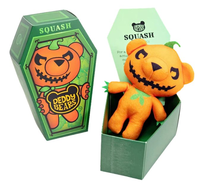 Squash In Coffin Deddy Bear Small Plush Box - Inspire Newquay