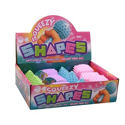 Squeezy Shapes Assorted Fidget Toy (1 RANDOM Supplied) - Inspire Newquay