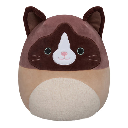 Squishmallows 12" Woodward the Brown Snowshoe Cat - Inspire Newquay