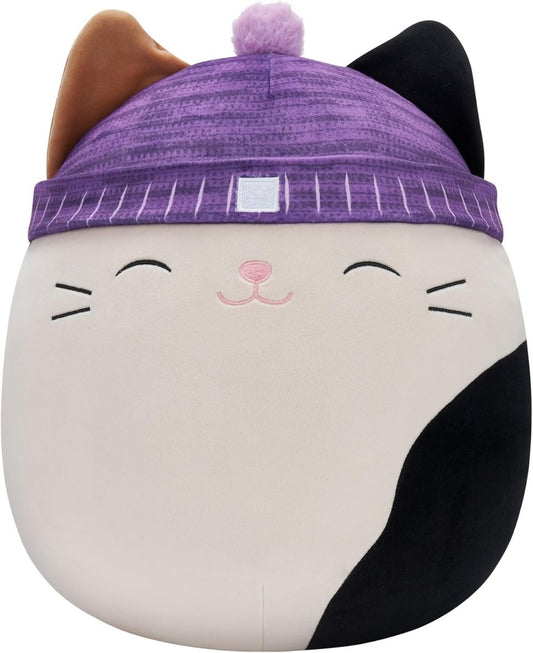 Squishmallows 16" Cam the Calico Cat With Beanie - Inspire Newquay