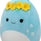 Squishmallows 16 - Inch - Natnat The Pastel Blue Alien with Flower Crown - Inspire Newquay