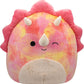 Squishmallows 16 - Inch - Trinity The Winking Pink Tie - Dye Triceratops with Fuzzy Belly - Inspire Newquay