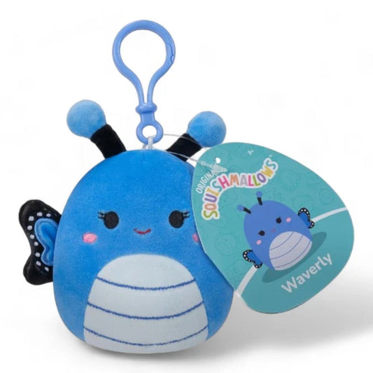 Squishmallows 3.5" Clip - On Waverly The Butterfly - Inspire Newquay