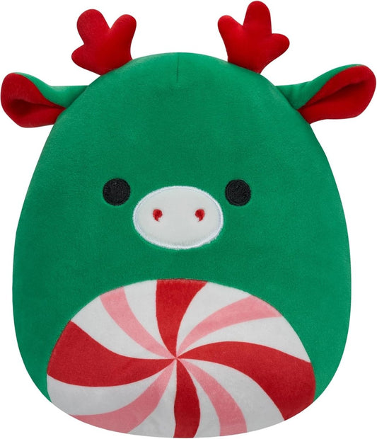 Squishmallows 7.5" Christmas Zumir The Green Moose With Peppermint Swirl - Inspire Newquay