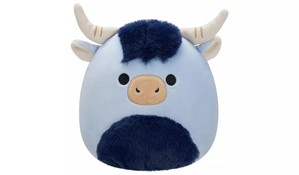 Squishmallows 7.5 inch Blue Highland Cow Toro Plush - Inspire Newquay