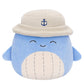 Squishmallows 7.5 - Inch Samir The Whale Shark with Bucket Hat - Inspire Newquay