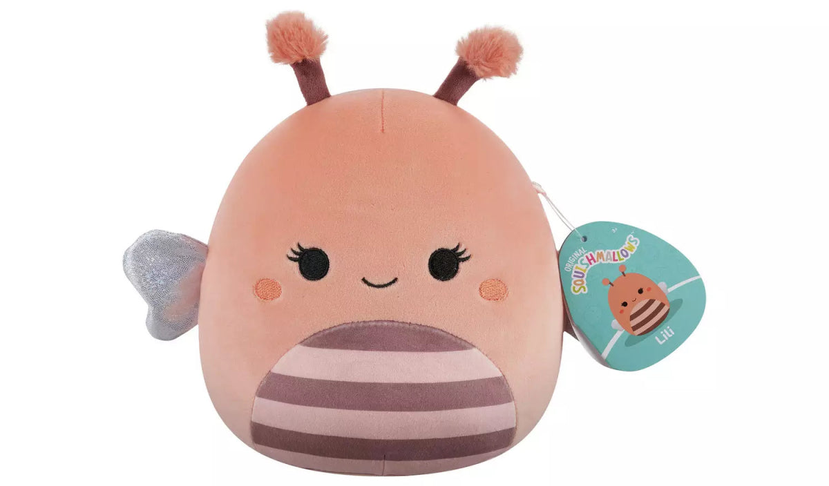 Squishmallows 7.5" Lili The Peach Bee Plush Toy - Inspire Newquay