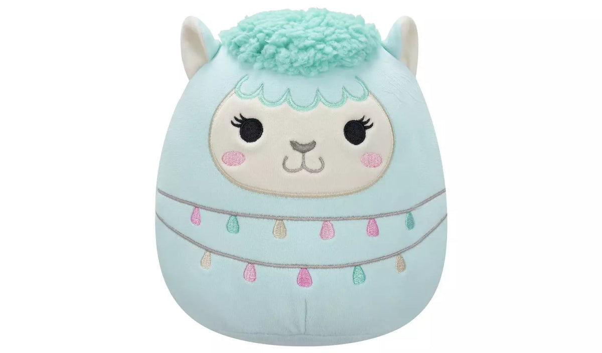 Squishmallows 7.5" Lorna The Light Teal Llama Plush Toy - Inspire Newquay