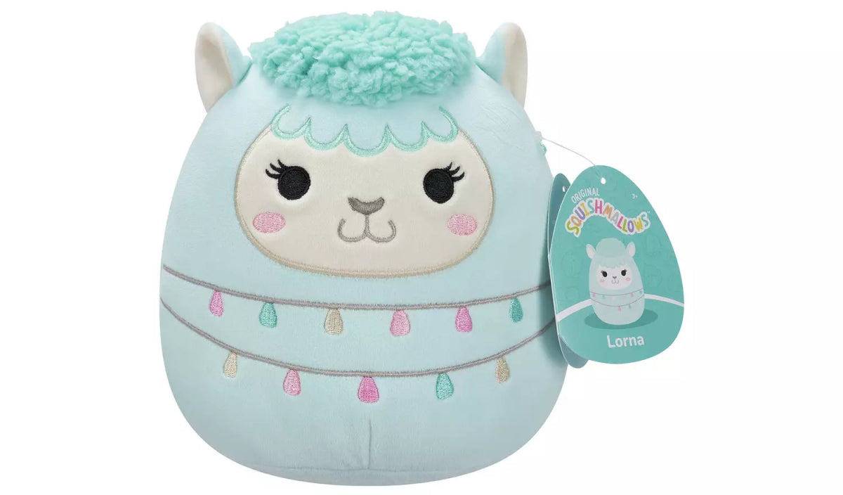 Squishmallows 7.5" Lorna The Light Teal Llama Plush Toy - Inspire Newquay