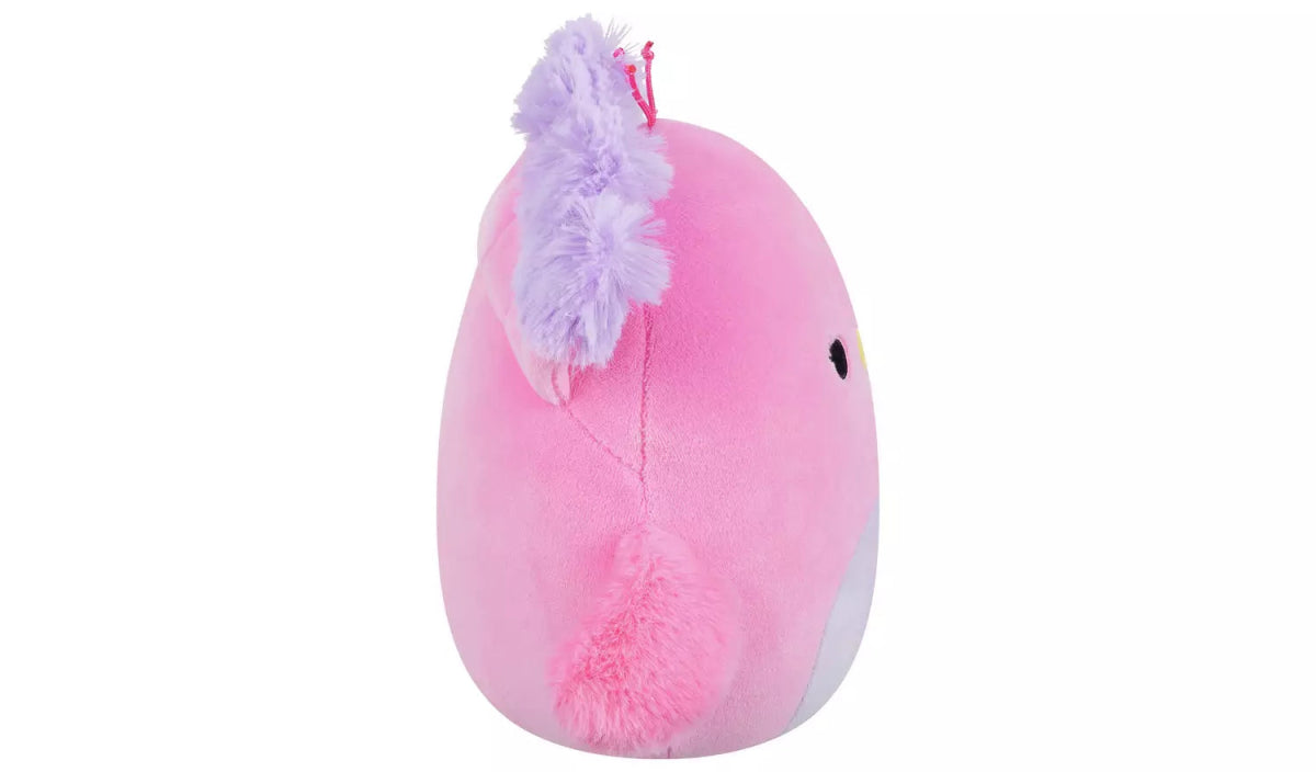 Squishmallows 7.5" Sweetpea Pink Purple Peacock Plush Toy - Inspire Newquay